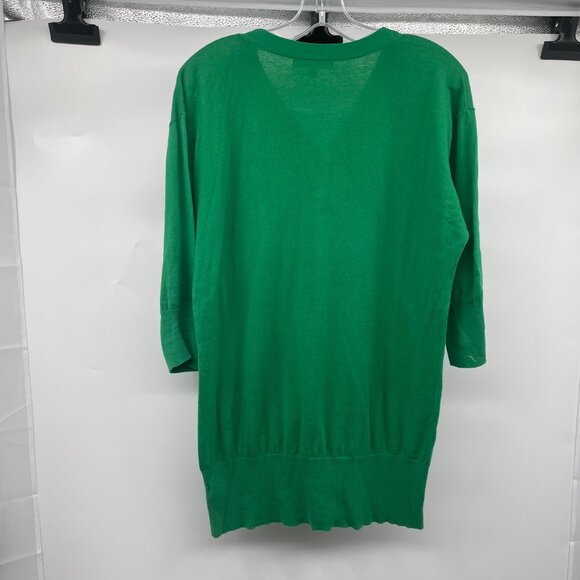 Cabi Womens Lightweight Tunic Sweater 3/4 Sleeve Green Size Small Bow - Picture 7 of 9